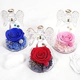 Miofula Eternal Rose in Glass Angel - Perfect Gift for Women view 7