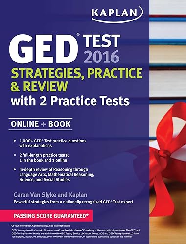 Download Kaplan GED Test 2016 + Online: Strategies, Practice & Review with 2 Practice Tests PDF