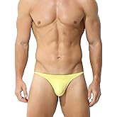 RunHero Men's Thong Bikini Underwear, Men's Sexy G-String T-Back Underwear Low Rise