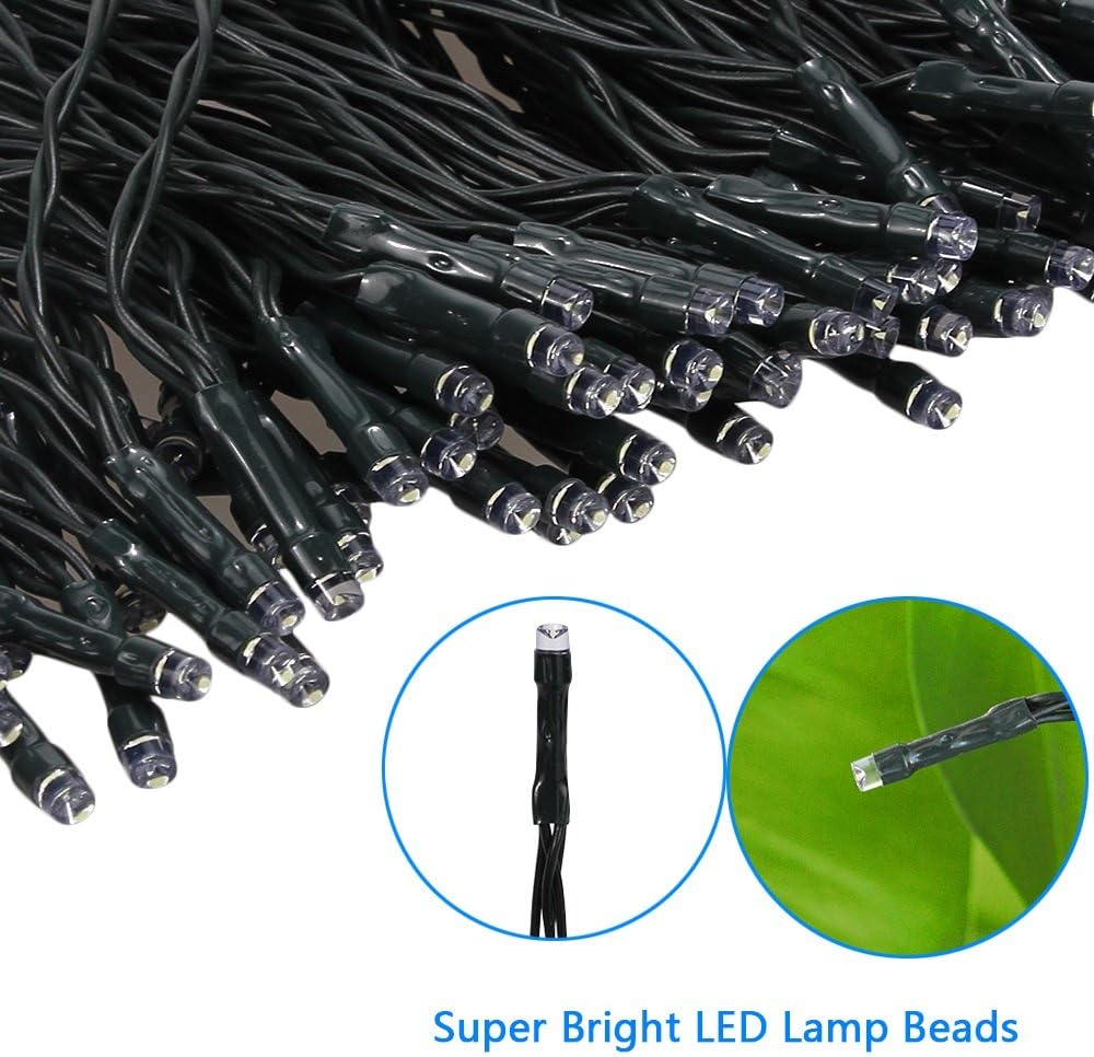 Solar Fairy String Lights, Solar Garden Lights 200 LED 8 Modes Outdoor Waterproof Decorative Lights for Outdoor Christmas - Image 4