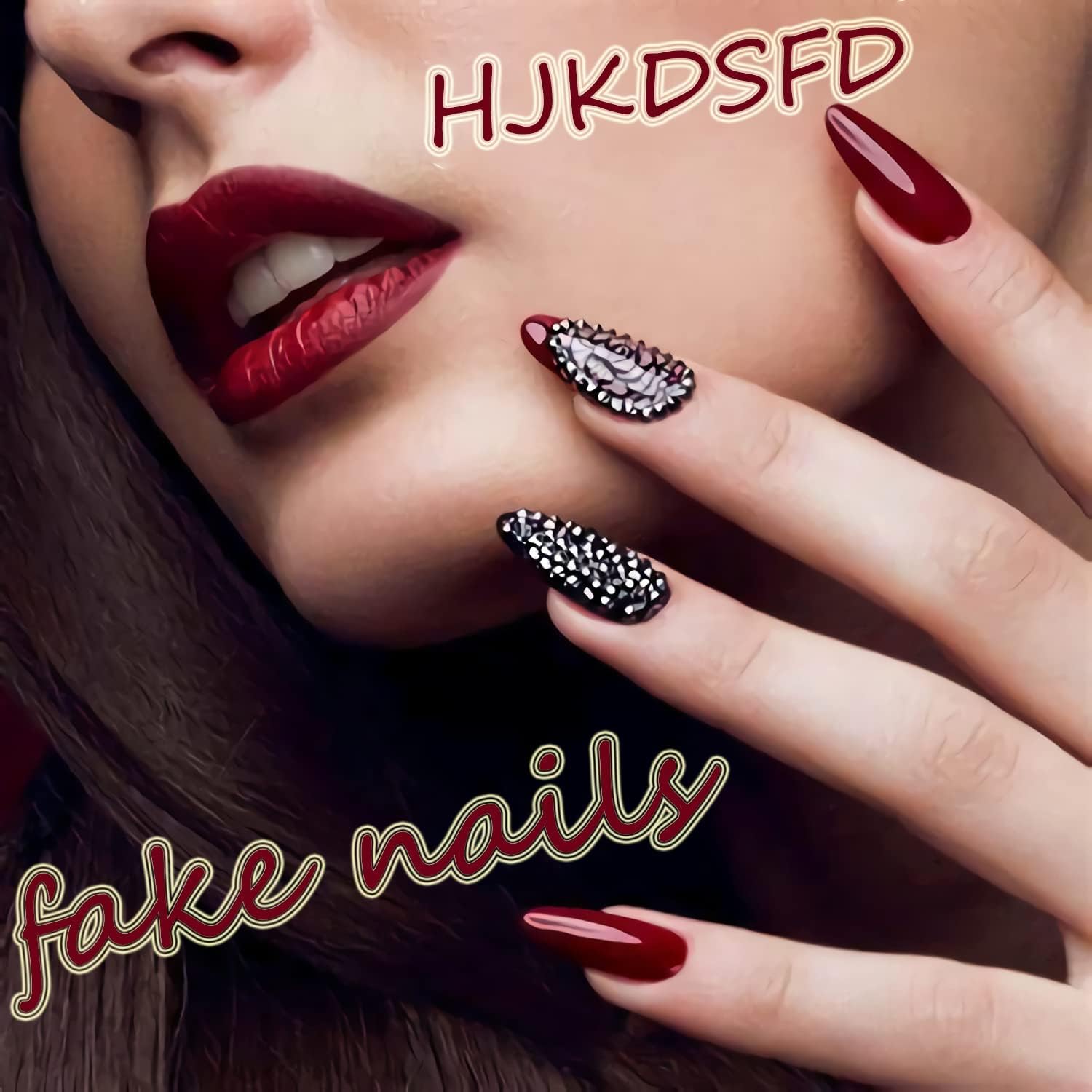 Christmas White Press on Nails Square Short Fake Nails Cute Elk False Nails with Cartoon Xmas Colorful Lights Designs Full Cover Acrylic Nails with Nail Glue Reusable Stick on Nails for Women 24Pcs - Image 7