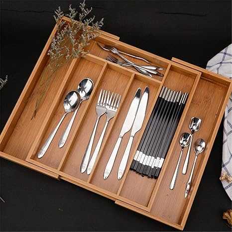 Best Quality Spoon Rests Pot Clips Expandable Cutlery Bamboo