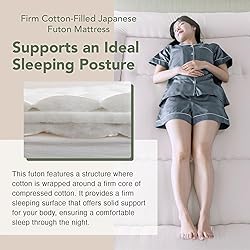 MORIRIN Japanese Futon Floor Mattress, Firm-Core