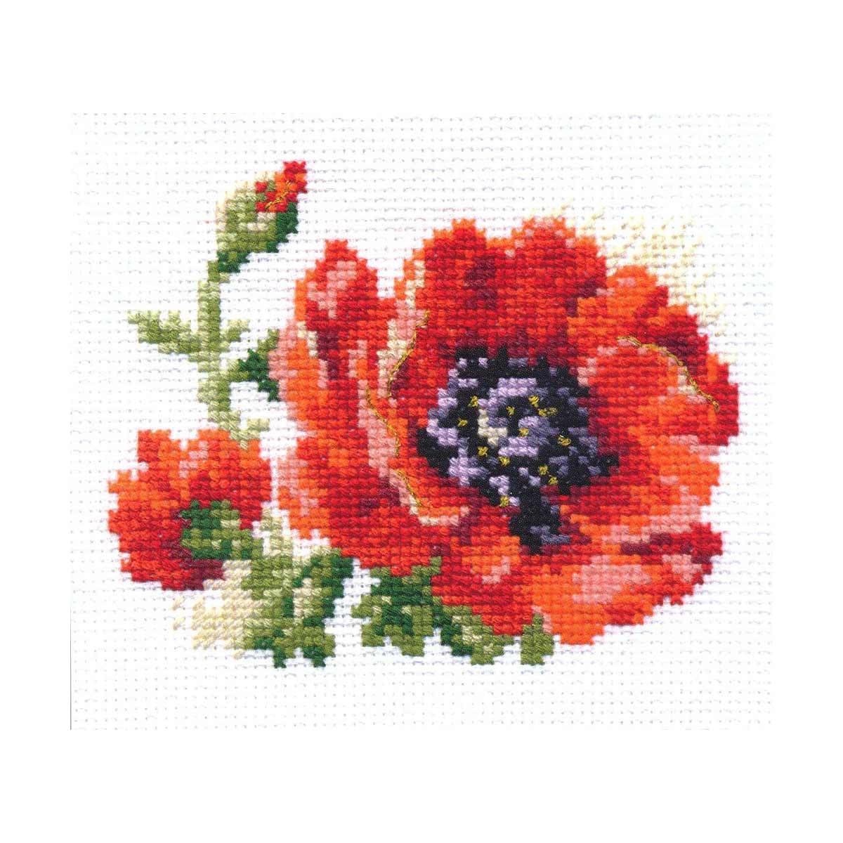Alisa Needlecraft, Counted Cross Stitch Kit, Poppy by Alisa