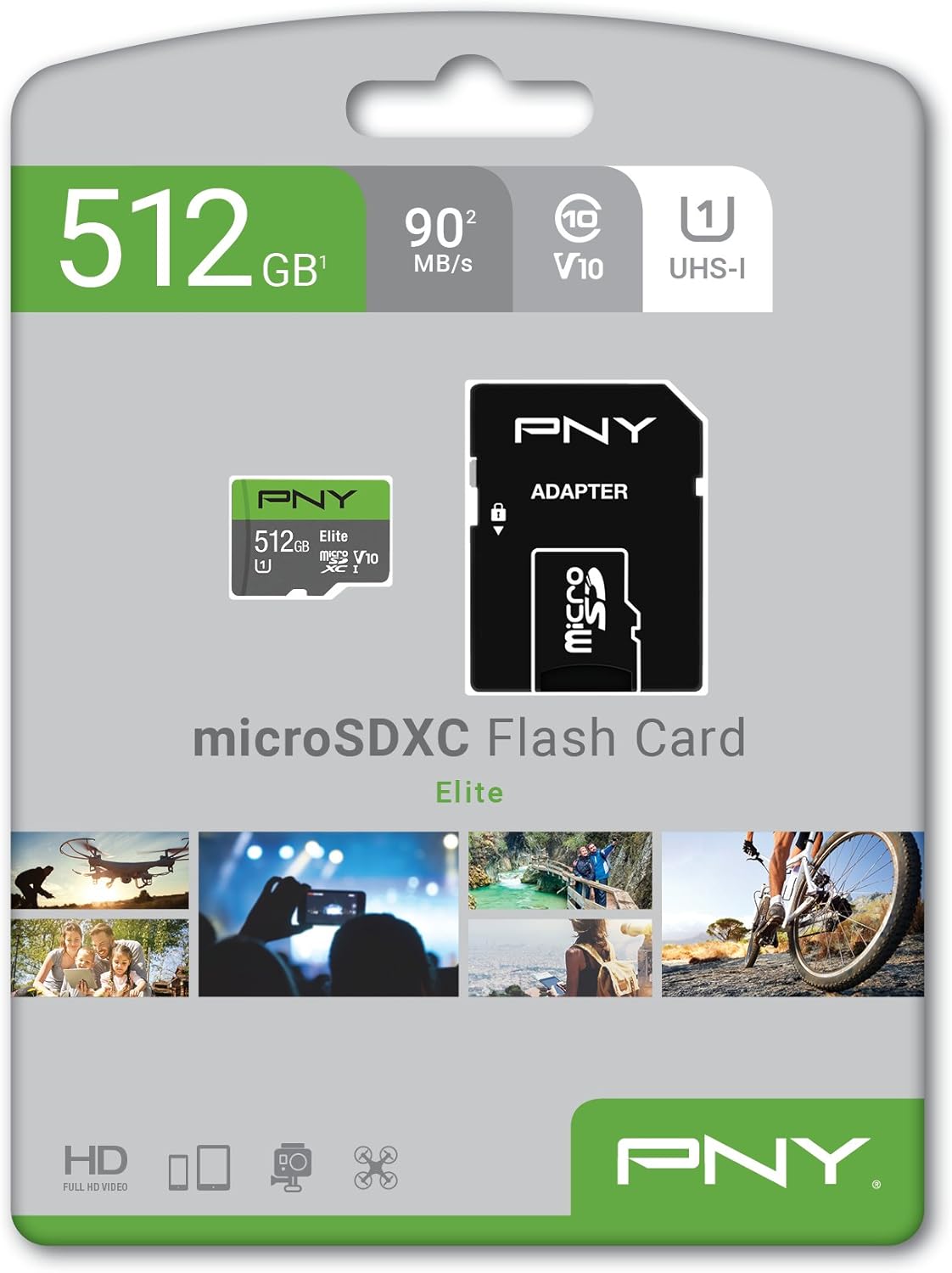 PNY 16GB Elite Class 10 U1 MicroSDHC Flash Memory Card 2-Pack: Computers & Accessories