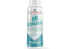 POOLACC pH Decreaser for Hot Tub Spa, Lowers pH and Total Alkalinity, Spa Maintenance Chemicals to Bring TA & pH Levels Down, Fast Acting pH Reducer Works with Any System, 22 oz