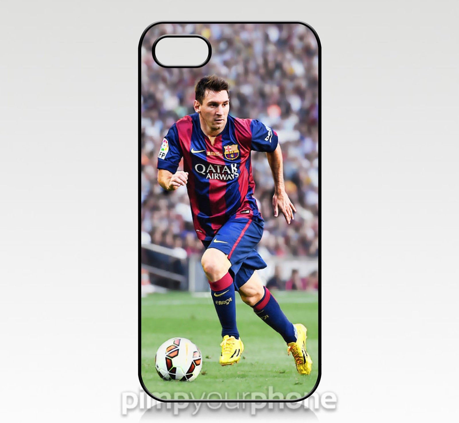 Lionel Messi and Neymar Jr Barcelona Barca iPhone 5S Hard Cover Case