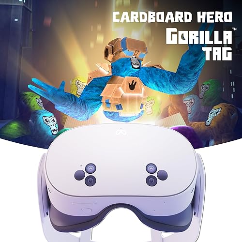 Meta Quest 3S 128 GB – Dive into mixed reality – Gorilla Tag Cardboard Hero Bundle – Amazon Exclusive