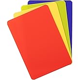 Dexas Heavy Duty Cutting Board Grippmat, Flexible Cutting Boards for Kitchen, Set of 4, Non Slip Plastic Board Cutting Mat Sm