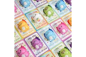 TUZKAY 24 Piece Valentines Day Cards for Kids, Valentines Card with Axolotl Slow Squishy Toys for School Classroom Class, Valentine Gifts for Toddlers Boys Girls, Valentine's Gift Exchange Party Favor