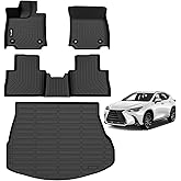 AIPOIL® Floor Mats & Cargo Liner Set for 2022-2026 Lexus NX/NX250/NX350/NX350 F Sport All Weather Protection TPE Anti-Slip Car Full Set Custom Car Mats Accessories - Black