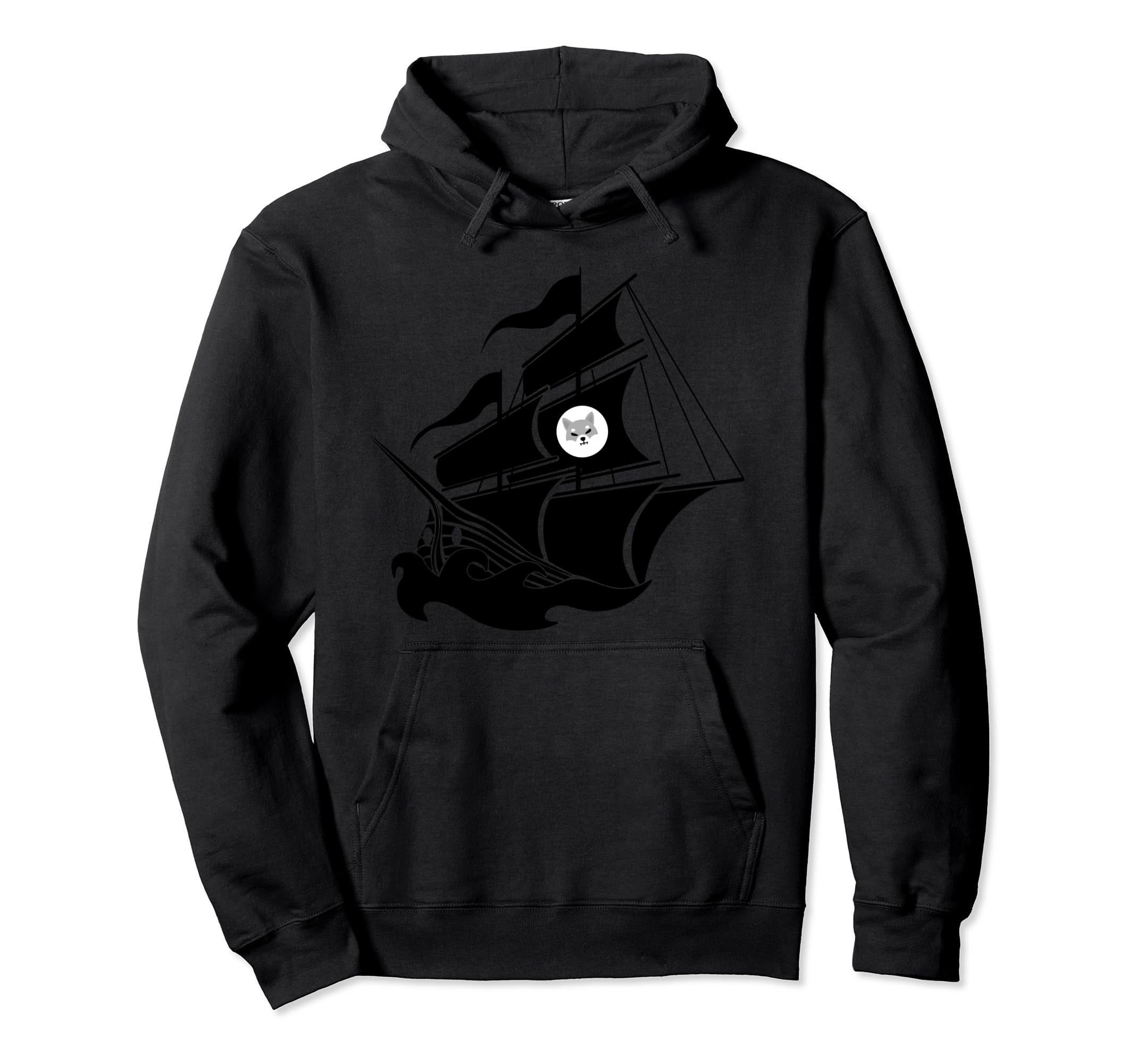 Shiba Inu Pirate Funny Ship Blockchain HODL Digital Currency Pullover Hoodie