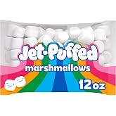 Jet-Puffed Marshmallows, 12 oz Bag | Sweet &amp; Fluffy, a Fat-Free Dessert Topping, Perfect for S'mores, Rice Cereal Treats &amp; Hot Chocolate