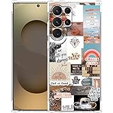 AOSSXIN Jesus and Cowboy Case for Samsung Galaxy S25 Ultra,Christian Quotes and Western Collage,Trendy TPU Bumper Case for Galaxy S25 Ultra