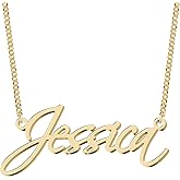 UMAGICBOX Custom Name Necklace - 925 Sterling Silver & 316 Stainless Steel, 14 Fonts & Multi-Language Options, 4 Colors, 5 Chain Styles, Personalized Gift with Premium Box