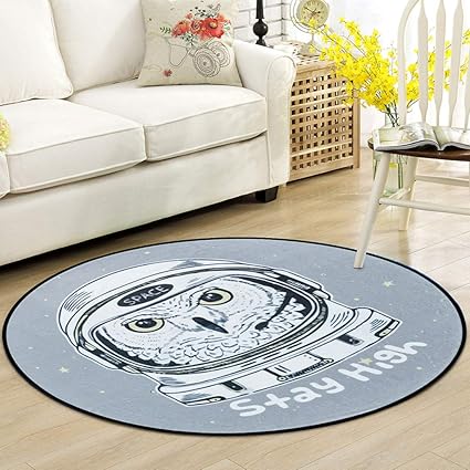 Amazon Com Liyuzhen Round Carpet Round Rug Cartoon Animal