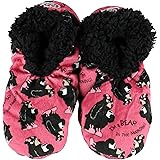 Lazy One Fuzzy Feet Slippers for Women, Cute Fleece-Lined House Slippers