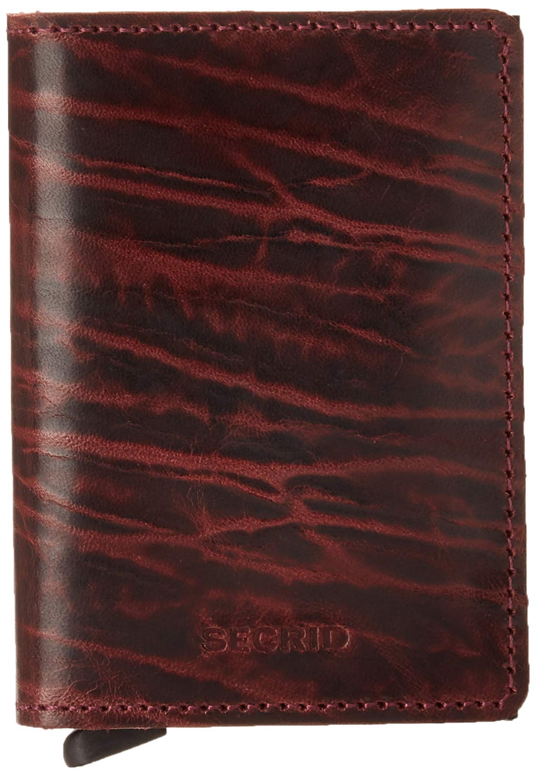 Secrid Solid Aluminium Slimline RFID Card Protector Slim Wallet in Dutch Martin - Whiskey (Bordeaux)