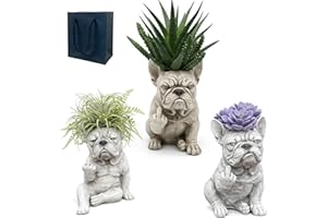 Funny French Bulldog Planter Pot,2026 New Creative Dog Flower Pot,Attitude Garden Decor Statue,Unique Outdoor Plant Container