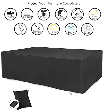 Extra Large Garden Rattan Outdoor Furniture Cover Patio Table