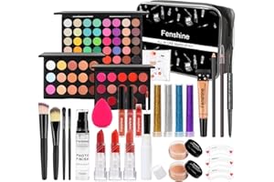 Fenshine All in One Makeup Kit for Women, Full Gift Set for Beginners, Essential Starter Bundle With Eyeshadow Palette, Lipst
