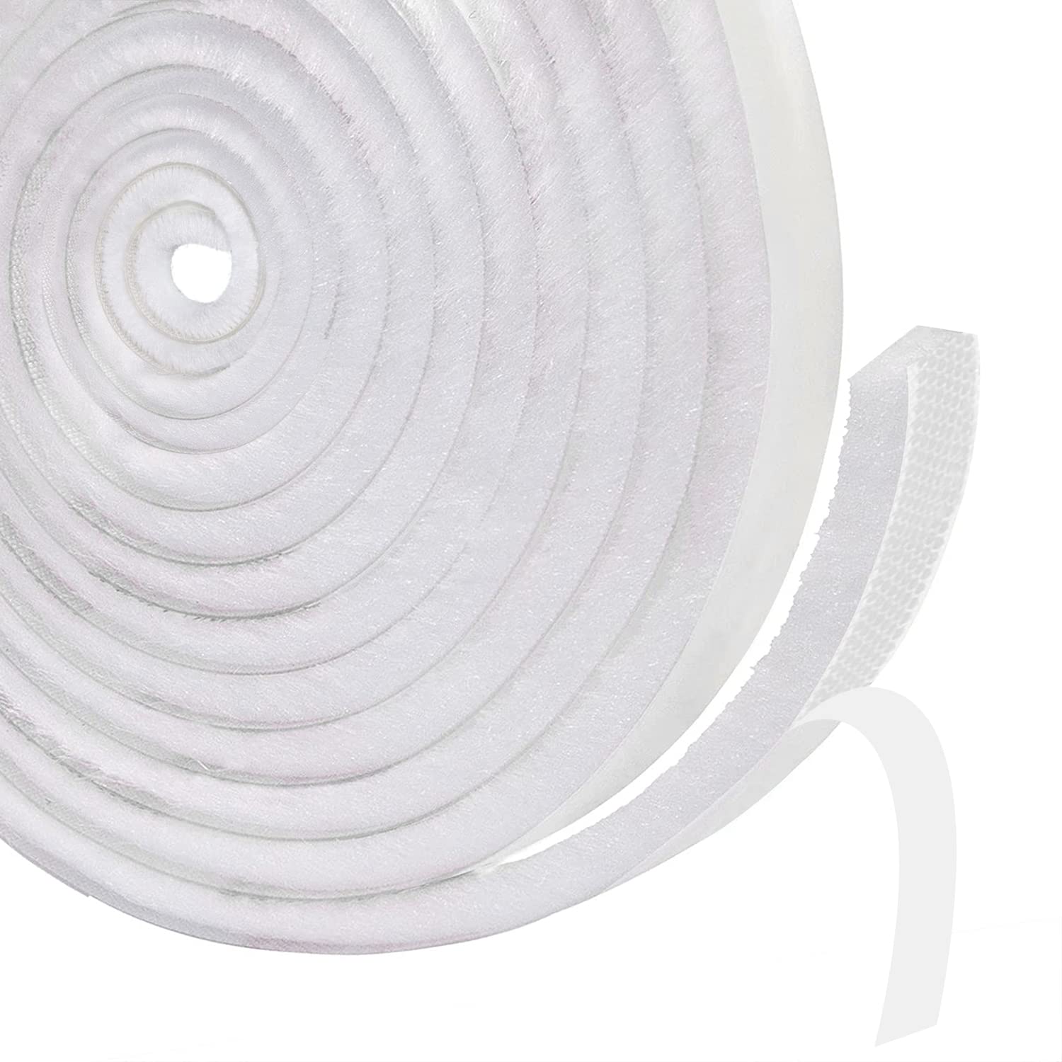 Window Seal Strip, 9mm(B) x 23mm(D) x 6M(L) Door Brush Strip for Draft Excluder, Weather Strip