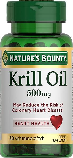 NATURE’S BOUNTY KRILL OIL, HEART HEALTH, DIETARY SUPPLEMENT,...