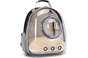 ORIZZP Bubble Cat Carrier Backpack, Transparent Pet Carrier Backpack for Small Puppy and Bunny, Space Capsule Bubble Cat Backpack Carrier, Airline Approved Waterproof Green Pet Backpack for Small Dog