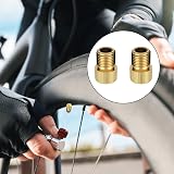 Gunwon 2Pcs Bike Valve Adaptor Brass Presta to Schrader Gold view 5