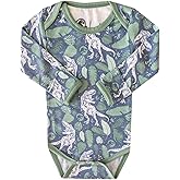 Copper Pearl Long Sleeve Bodysuit Baby: Ultra Soft Baby for Newborns, Boys, and Girls - Stylish, Comfortable, Overlap Shoulders, Premium Knit Fabric - 12-18 Months, Jurassic Park