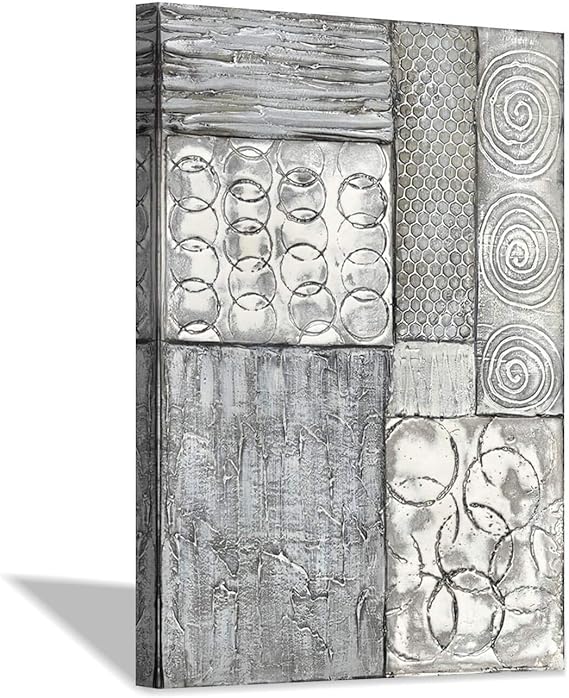 Amazon.com: Abstract Canvas Wall Art Pictures: Neutral Colors Thick