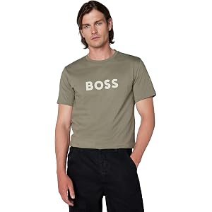 BOSS Men's Big Logo Cotton Short Sleeve T-Shirt