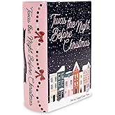 Steel Mill & Co Original Large Book-Shaped Decorative Vase, Ceramic Vases for Home Decor, Cute Bookshelf Decor, Unique Vase for Book Lovers, TWAS The Night Before Christmas