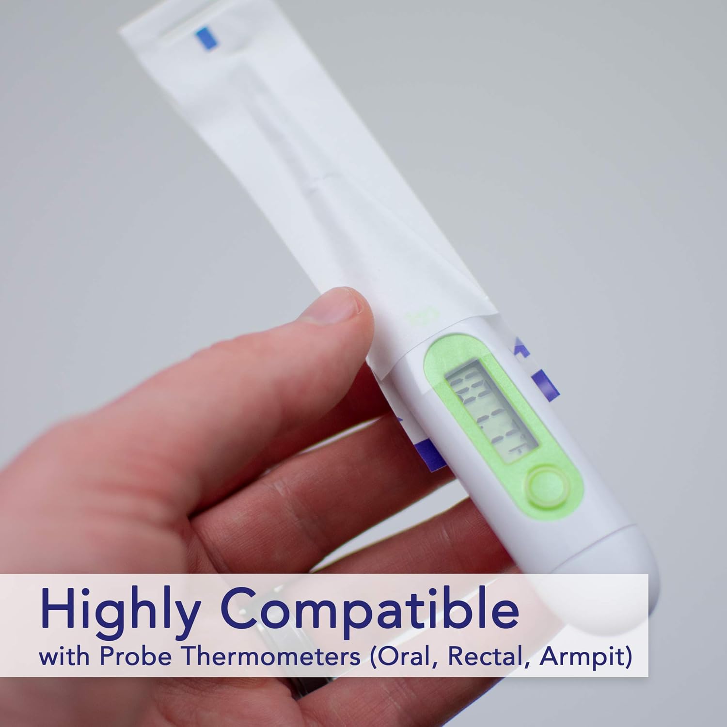 Thermometer Probe Disposable Covers (500 Pack of Protective Sleeves) for Use on All Digital Probe Thermometers by Oral, Rectal, or Armpit Temperature Readings: Industrial & Scientific