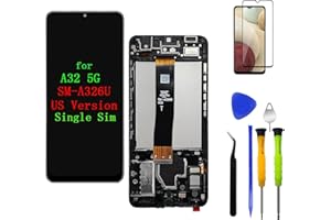 Eaglewireless LCD Display Screen Digitizer Assembly with Housing Frame Replacement Kit for Samsung Galaxy A32 5G SM-A326U (Si