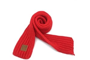 BEARUN Kids Knit Scarf Winter Fashion Solid Color Toddler Baby Scarves Wrap Neck Warmer