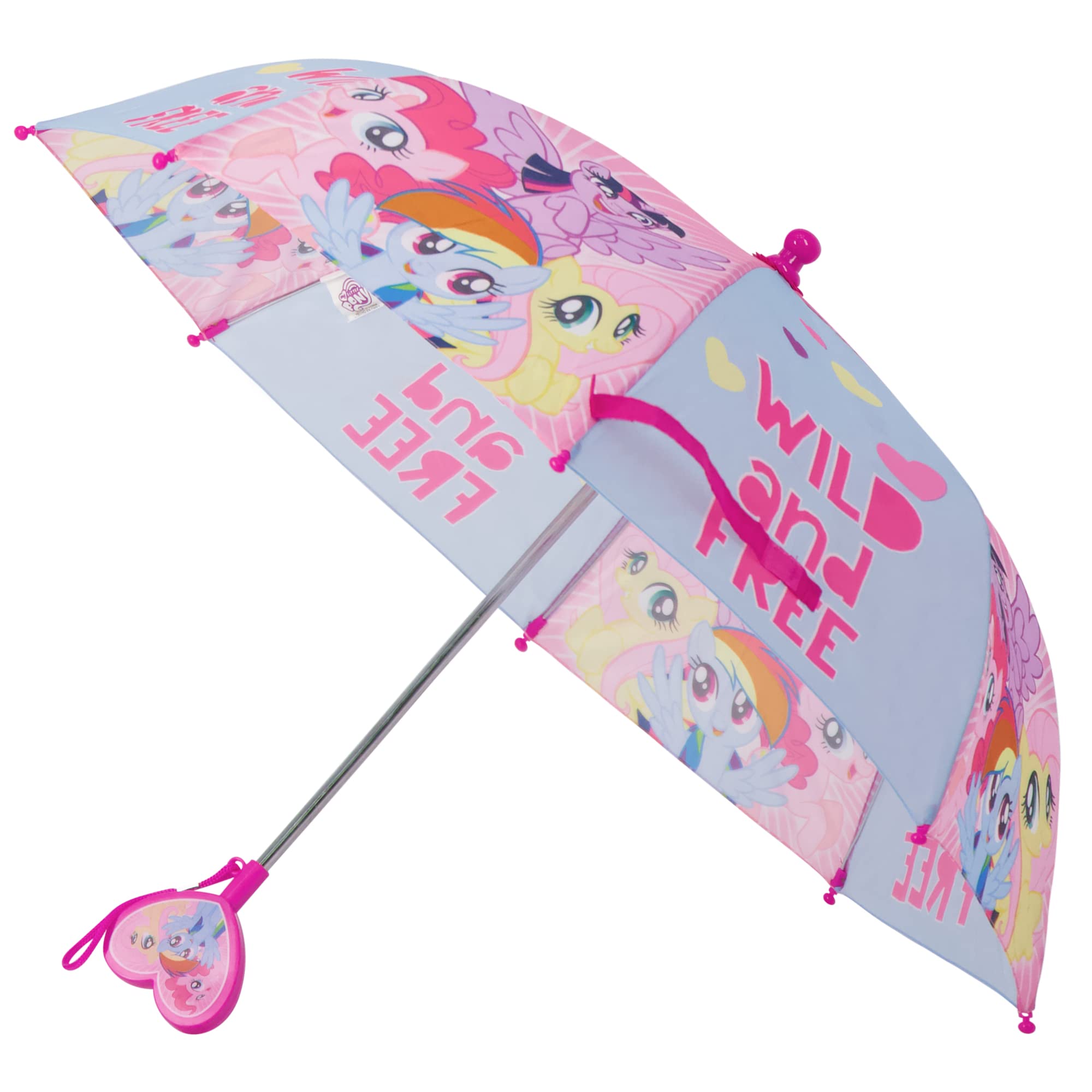Hasbro Kids Umbrella, My Little Pony Toddler and Little Girl Rain Wear for Ages 3-6