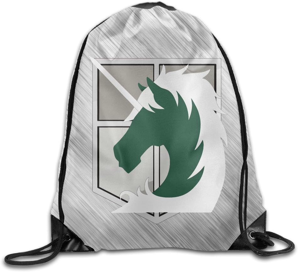 Brigad Logo Attack On Titan Sport Backpack Drawstring Print Bag
