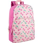 Trail maker Fun School Backpack for Elementary Middle School Girls and Boys | 17 Inch Printed Backpacks for School Kids, Travel (Cheerful Cherries)