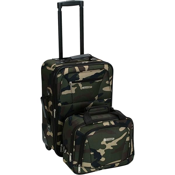 Amazon.com | Rockland Fashion Softside Upright Luggage Set