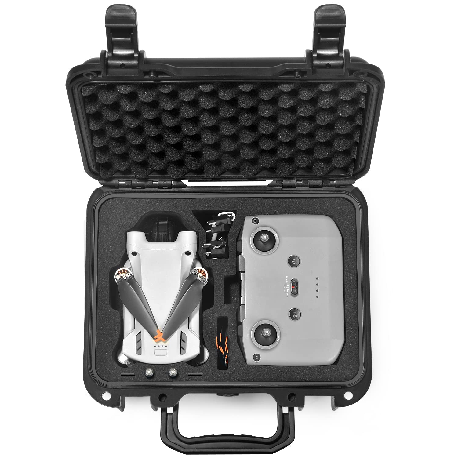 LEKUFEE Waterproof Hard Case for DJI Mini 4 Pro/3/3 Pro Drone,DJI RC N3/N2/N1 & Accessories (Case Only)