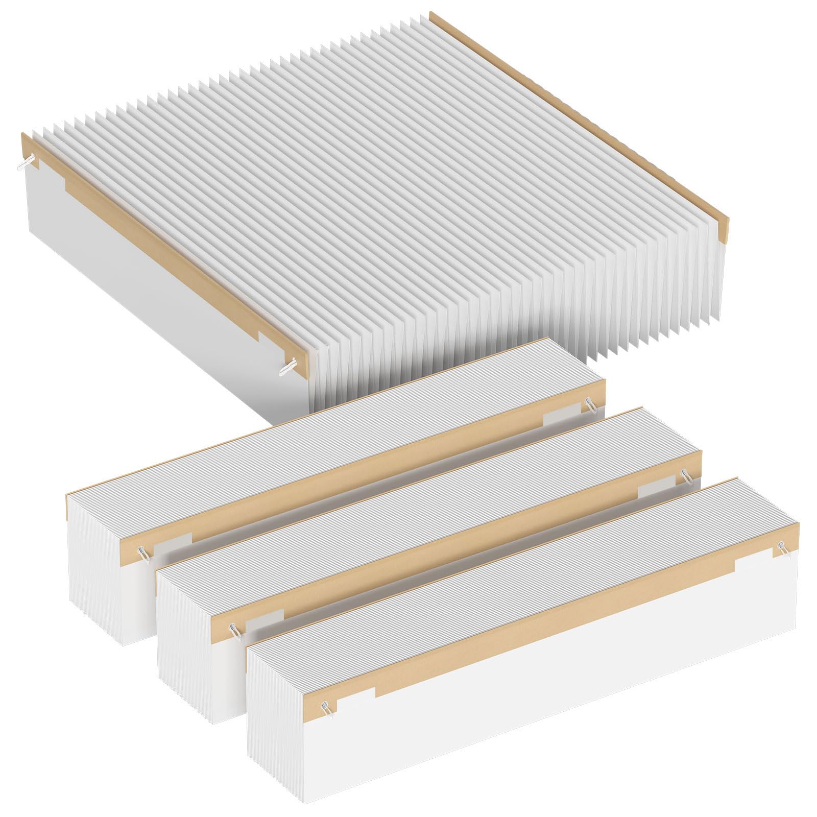 Photo 1 of 201 Replacement Filter MERV 13 Compatible with Aprilaire 2200, 2250, Space Gard 2200 Whole House Air Cleaner Purifiers and Lennox PMAC-20C (Lennox X0445), MERV-13 Air Filter, 4-Pack