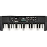 Yamaha 61-Key Portable Keyboard for Beginners with Learning Tools, Music Rest and Power Adapter PSRE283