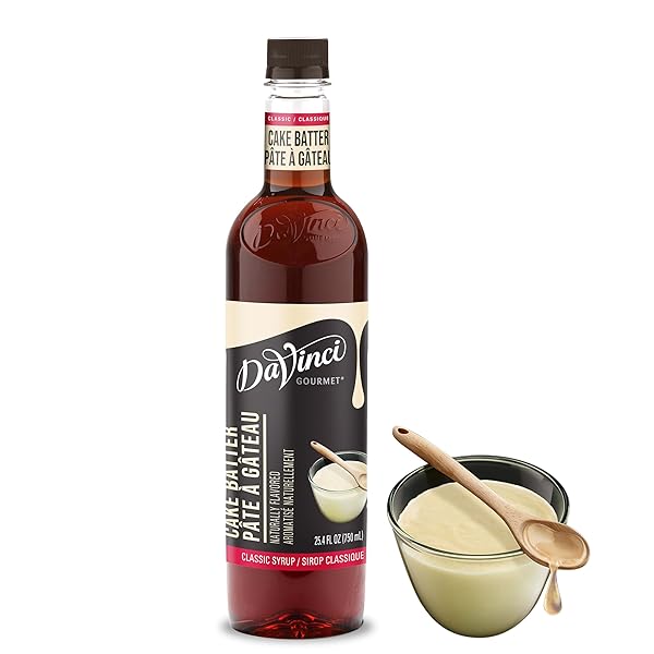 DAVINCI GOURMET CLASSIC CAKE BATTER SYRUP, 25.4 FLUID...