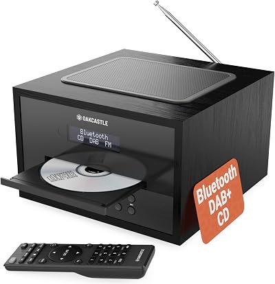 MAJORITY DAB400 Bluetooth DAB+ Radio CD Player 40W Oak/Remote