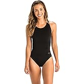 Dolfin Swimwear Athletic One Piece Swimsuit - Pro Racerback Straps and Keyhole Back for Training, Sports, and Fitness