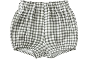 RUKOSU Baby Girls Boys Cotton Linen Cute Print Bloomer Loose Harem Shorts Toddler Newborn Panty Diaper Cover