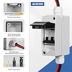 MINGSONG Solar Panels Disconnect Switch 63Amp