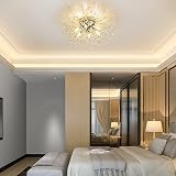 Rayofly Modern Crystal Ceiling Light Fireworks 6 G9 LED Chrome view 6