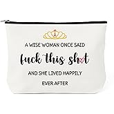 Retirement Gift for Woman - Birthday Gifts for Women Gag Funny Gifts for Friends Coworker Makeup Bag Cosmetic Bag Toiletry Bags Christmas Mothers Day Valentine's Day White Elephant Gift for Sister Her